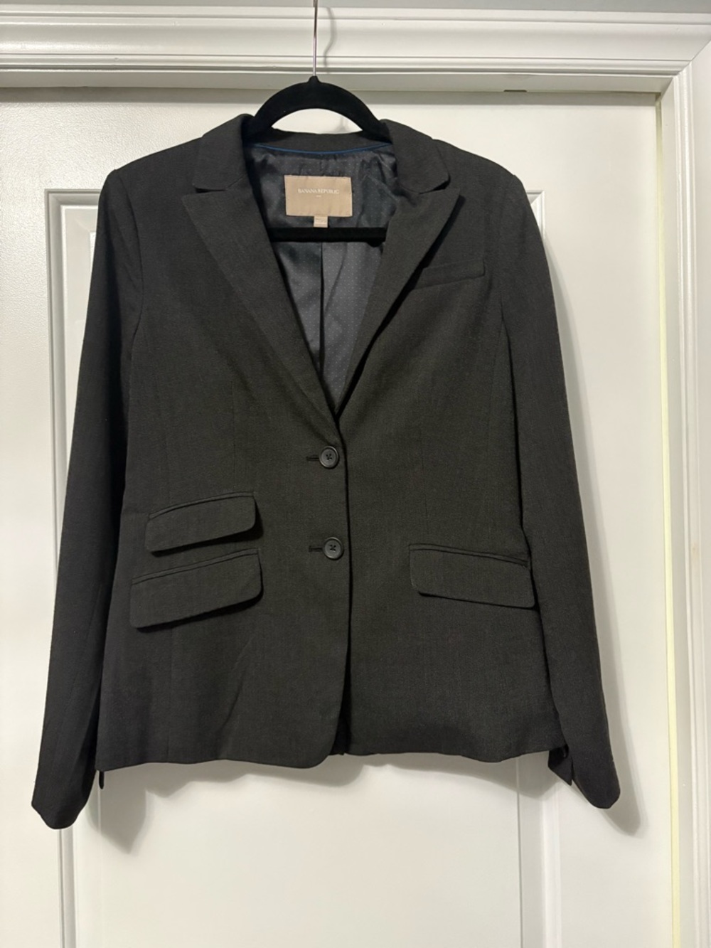 Banana Republic Black Women's Two-Button Blazer